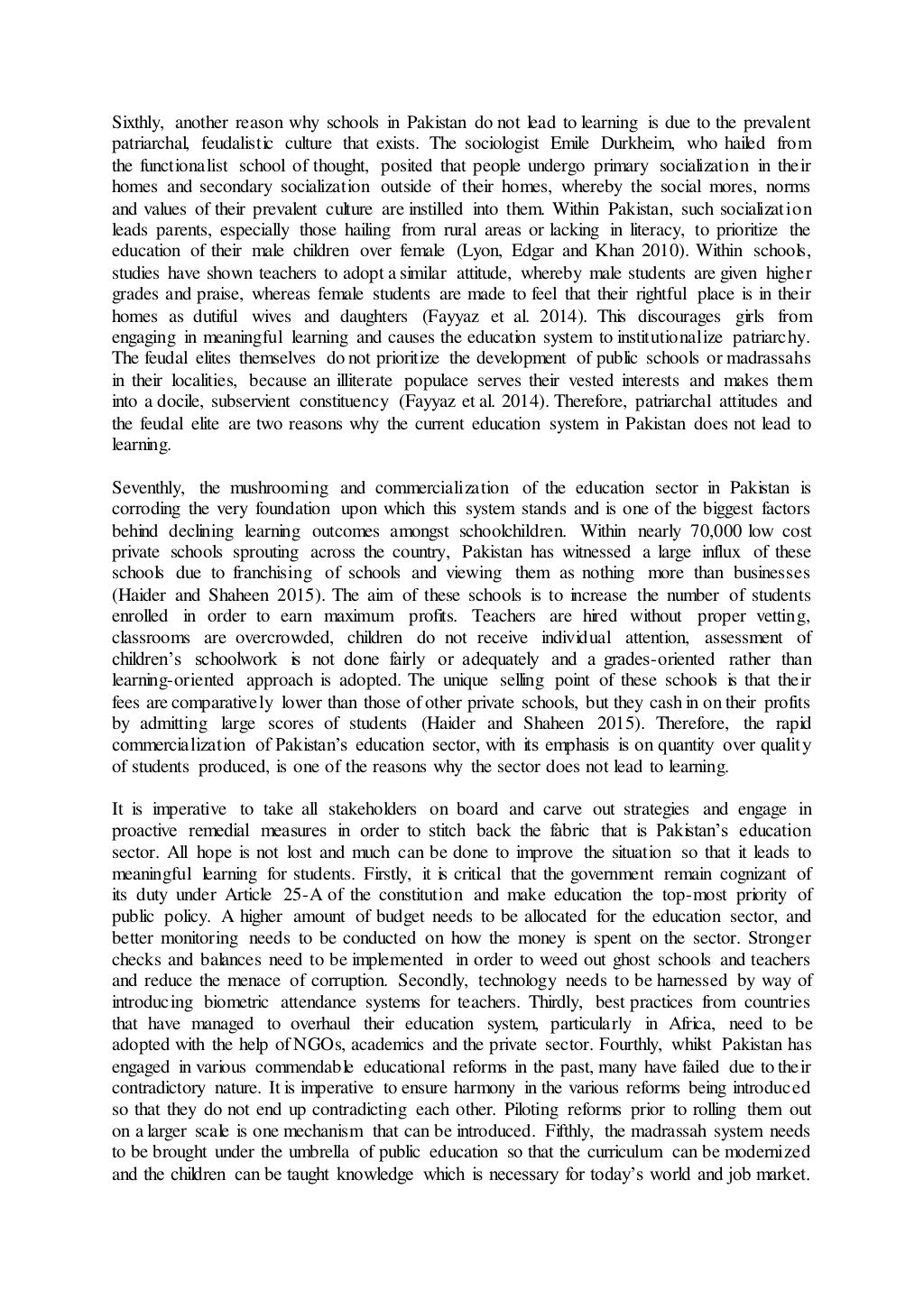 higher education essay css