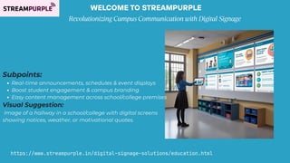 Smart Digital Signage Solutions for Schools, Colleges & Hybrid ...