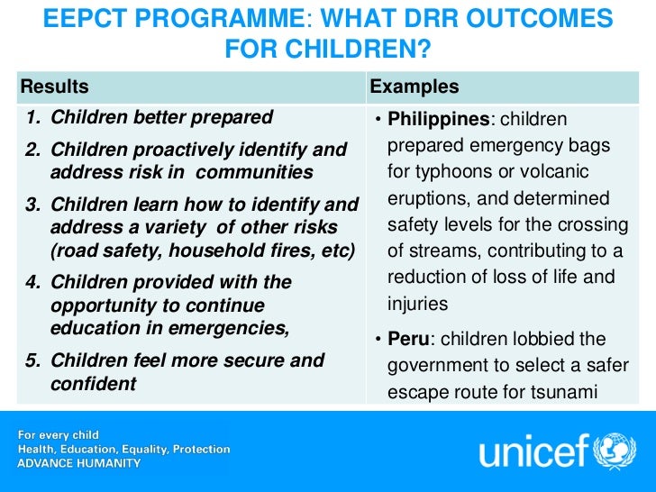 Disaster risk reduction and education Slide 13