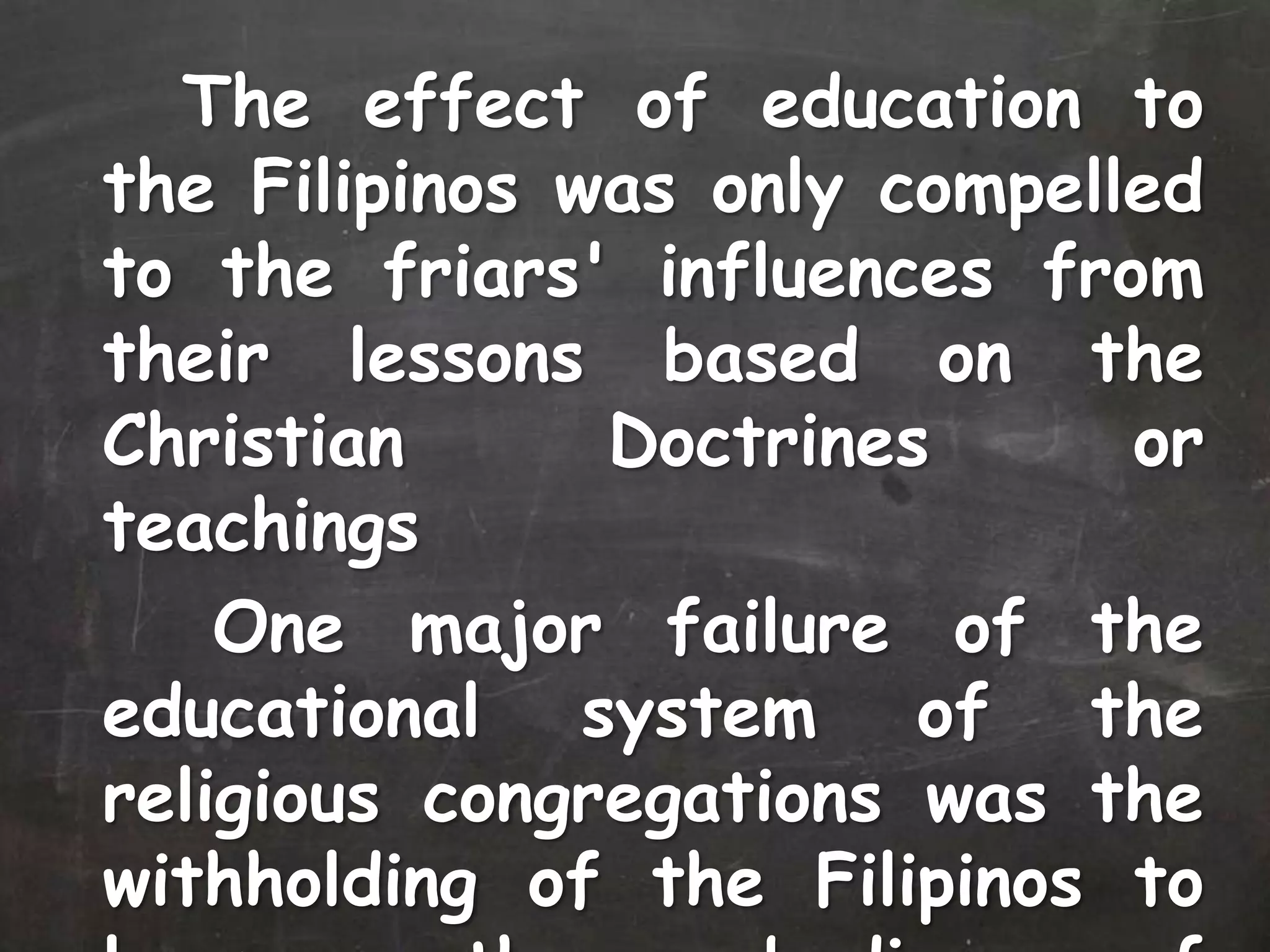 Education during the spanish regime and its colonial effects group 4 | PPTX