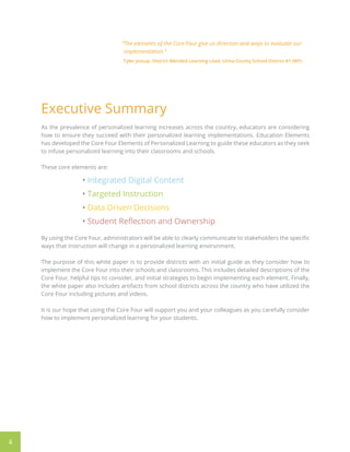 The Core Four of Personalized Learning | PDF