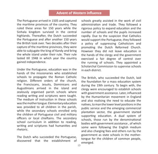 Education System in Sri Lanka has a history of over 2300 years | PDF