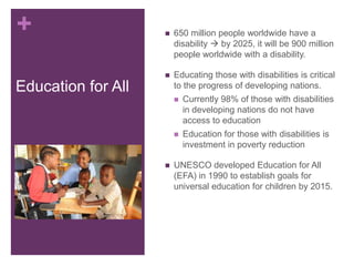 Education For All Means Access For All PPTX