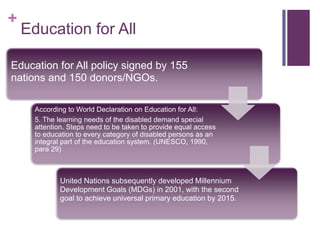 Education for all means access for all | PPTX