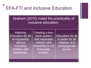Education for all means access for all | PPTX