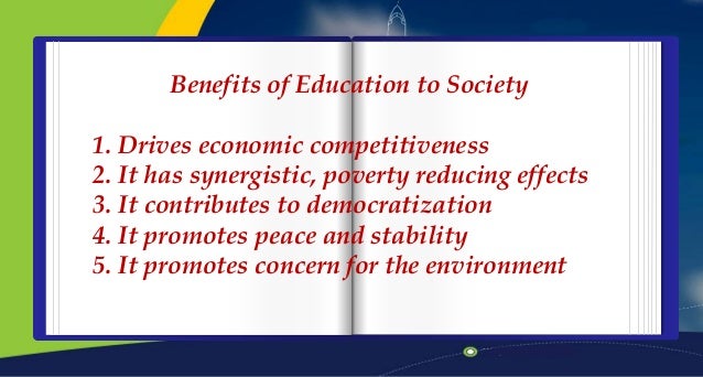 education for national development benefits of education essay