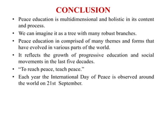 Education for peace | PPTX