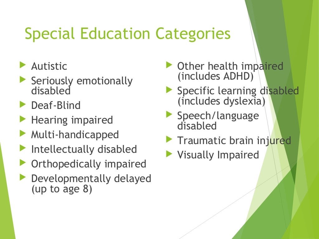 Education for special needs students