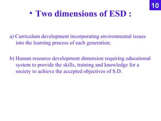 Education for sustainable development | PPT
