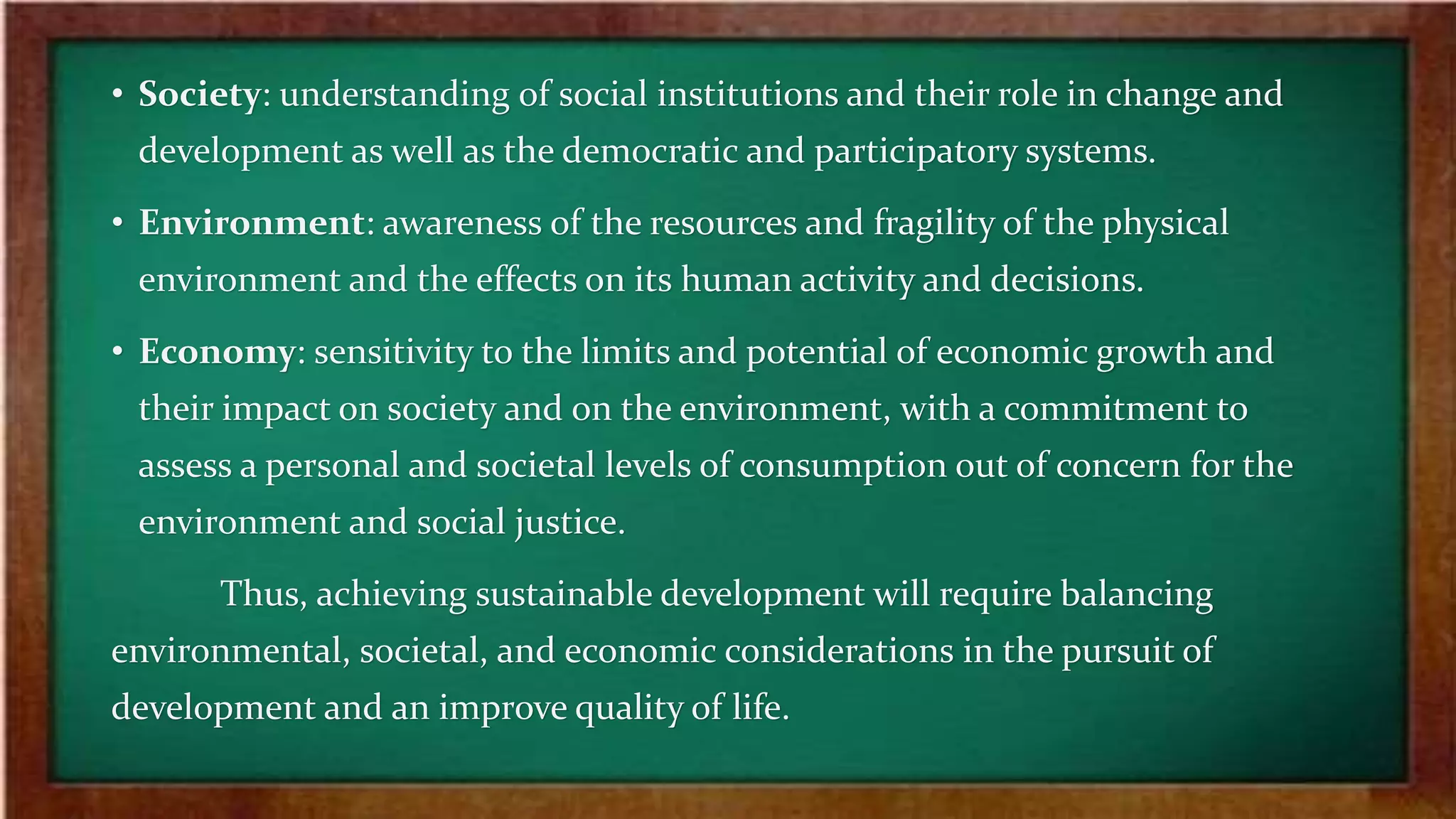 Fresh Look at Education For Sustainable Development