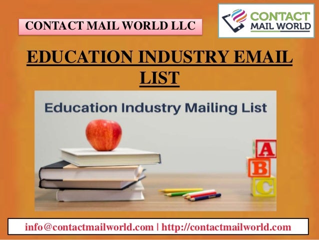 Education industry email list
