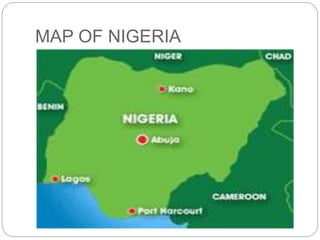 MAP OF NIGERIA
 