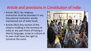 Education in indian constitution | PPTX
