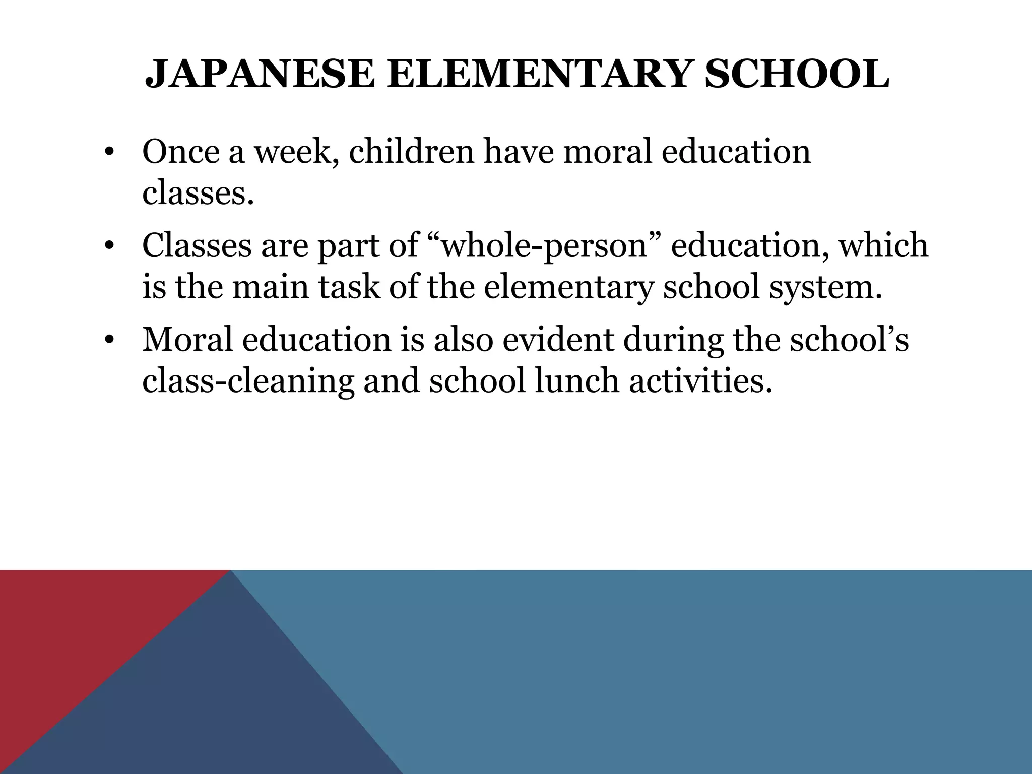Education in Japan PPT