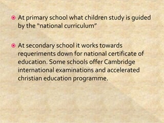 Education in New Zealand | PPSX