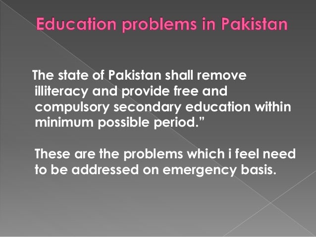 Education problems in pakistan essay picture