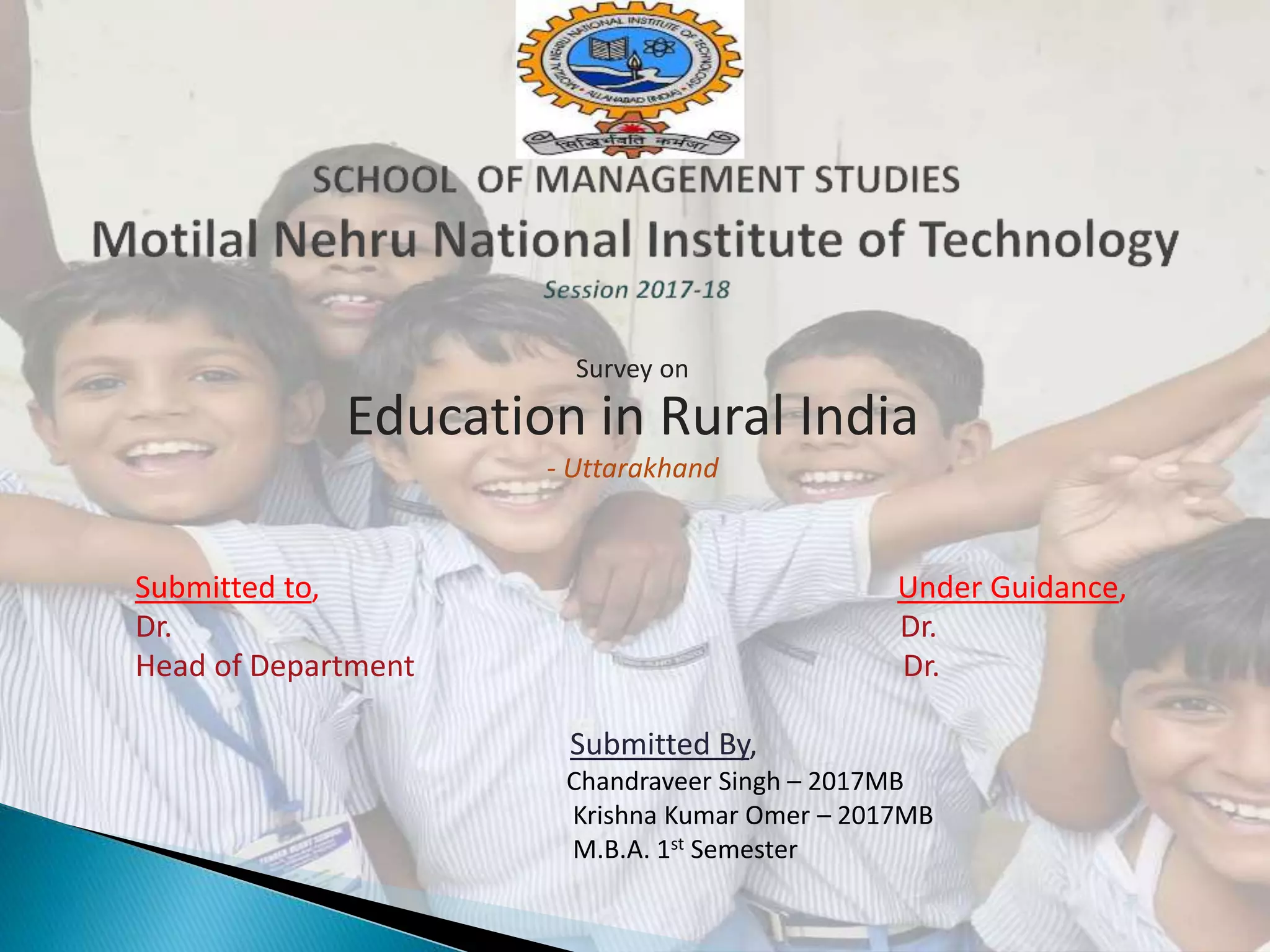 Education in Rural India | PPTX