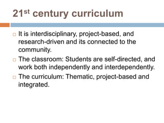 Education in the 21st century | PPTX