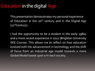 Education in the Digital Age | PPTX