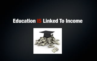 Education IS Linked To Income
 