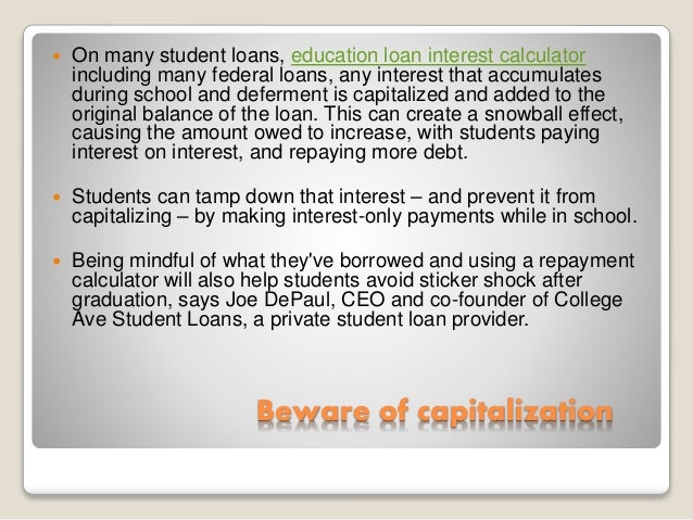 college loan interest calculator