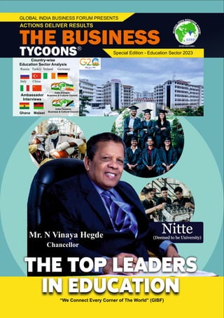 The Business Tycoons (Aug-2023) - The Top Leaders in Education