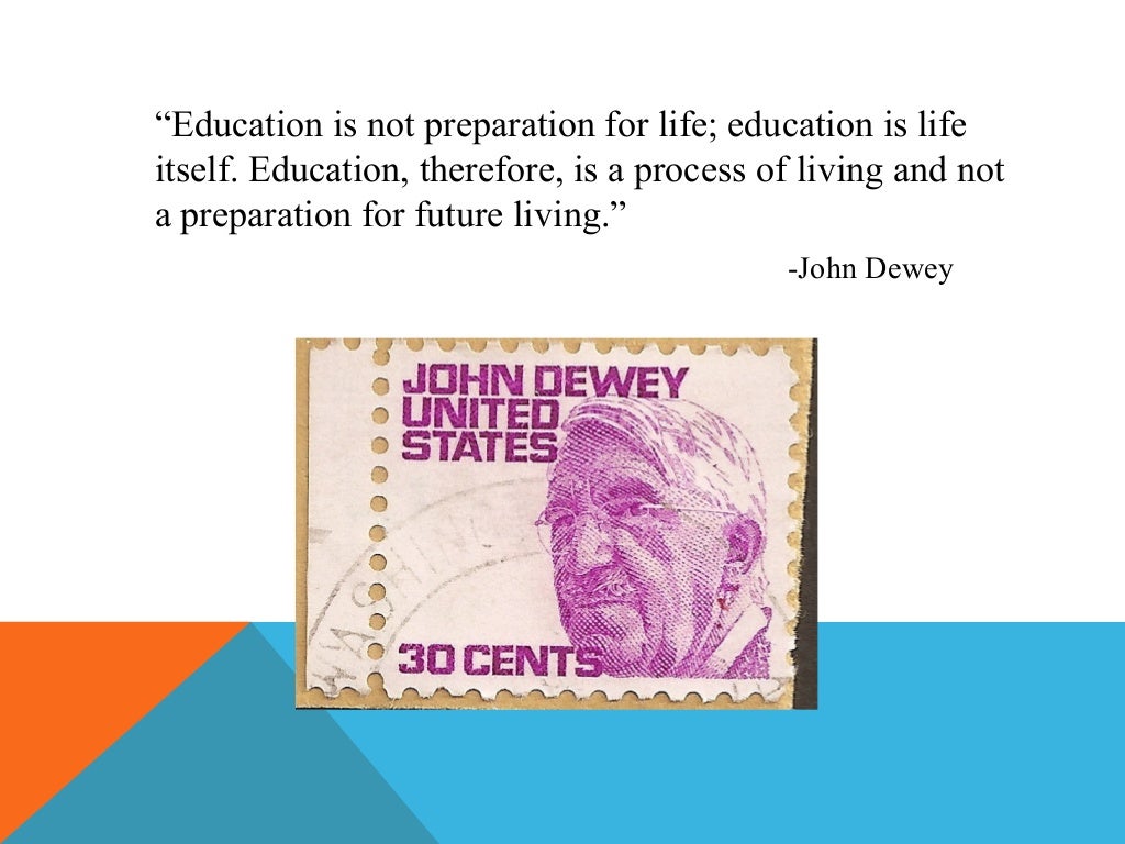 John dewey and his Education philosophy