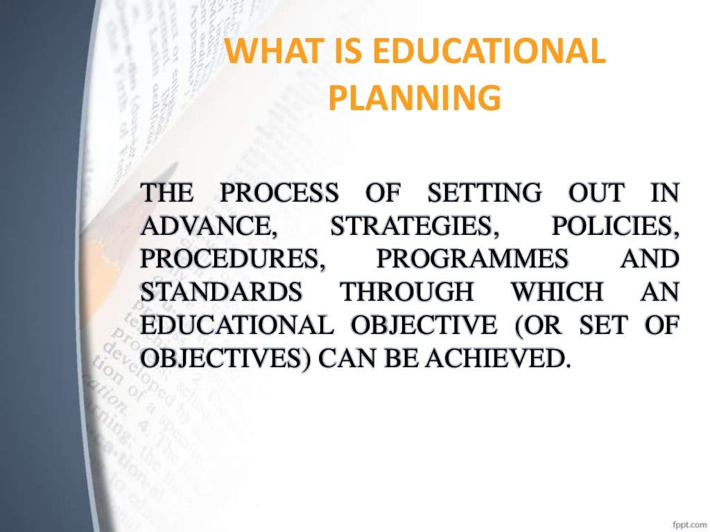 Education planning types