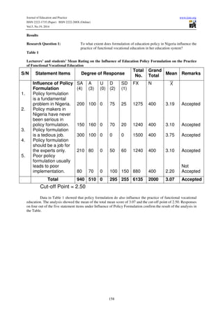 Education policy in nigeria | PDF