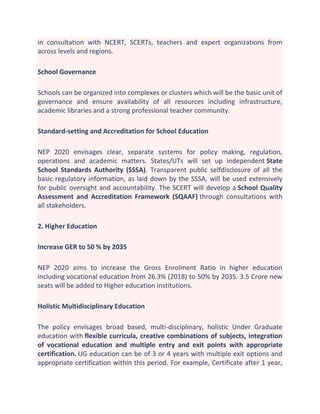 Education policy of india 2020 | PDF