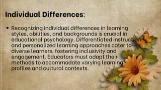Education Psychology Education Overview