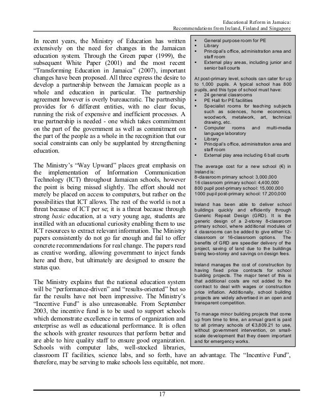 Free Education Reform Essays and Papers | Help Me