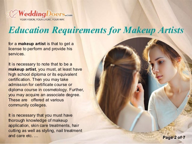 makeup artist education requirements