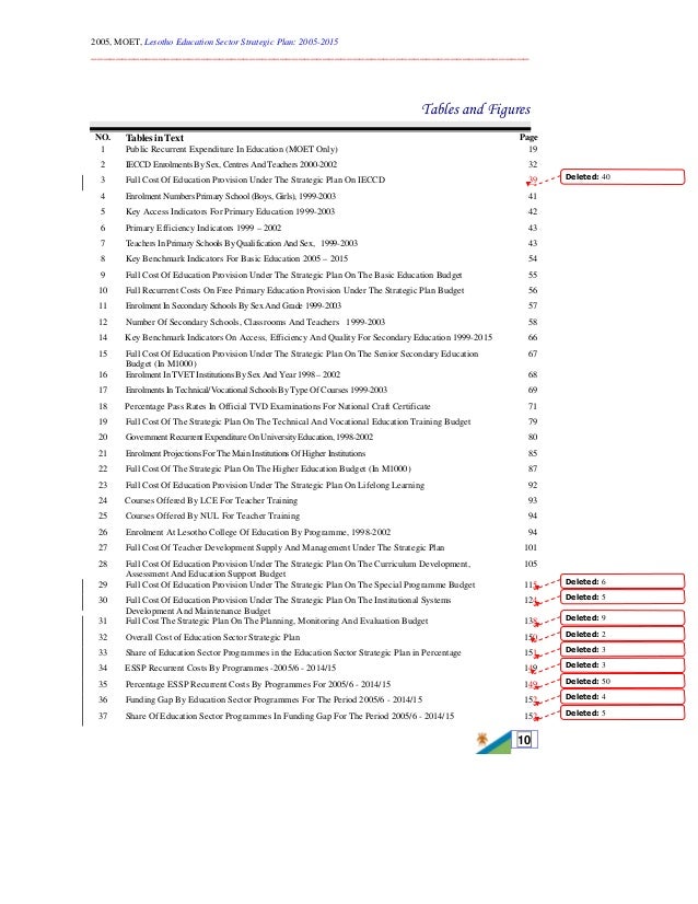 education sector strategic plan