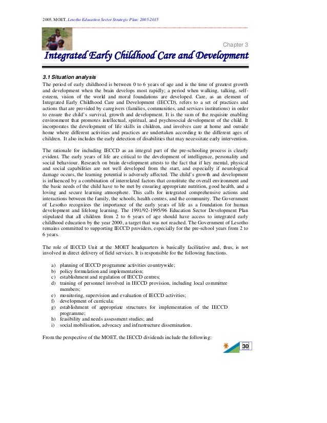 education sector strategic plan