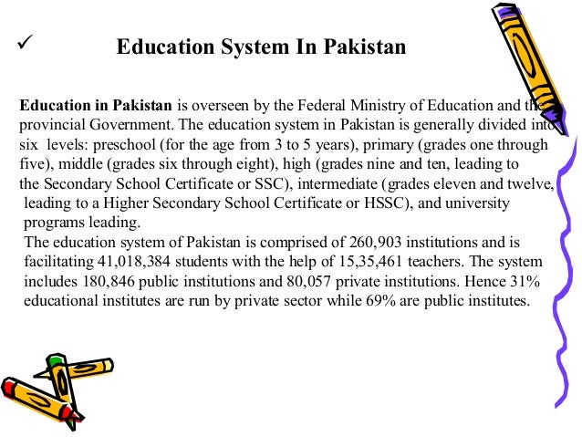 essay on education in pakistan with outline