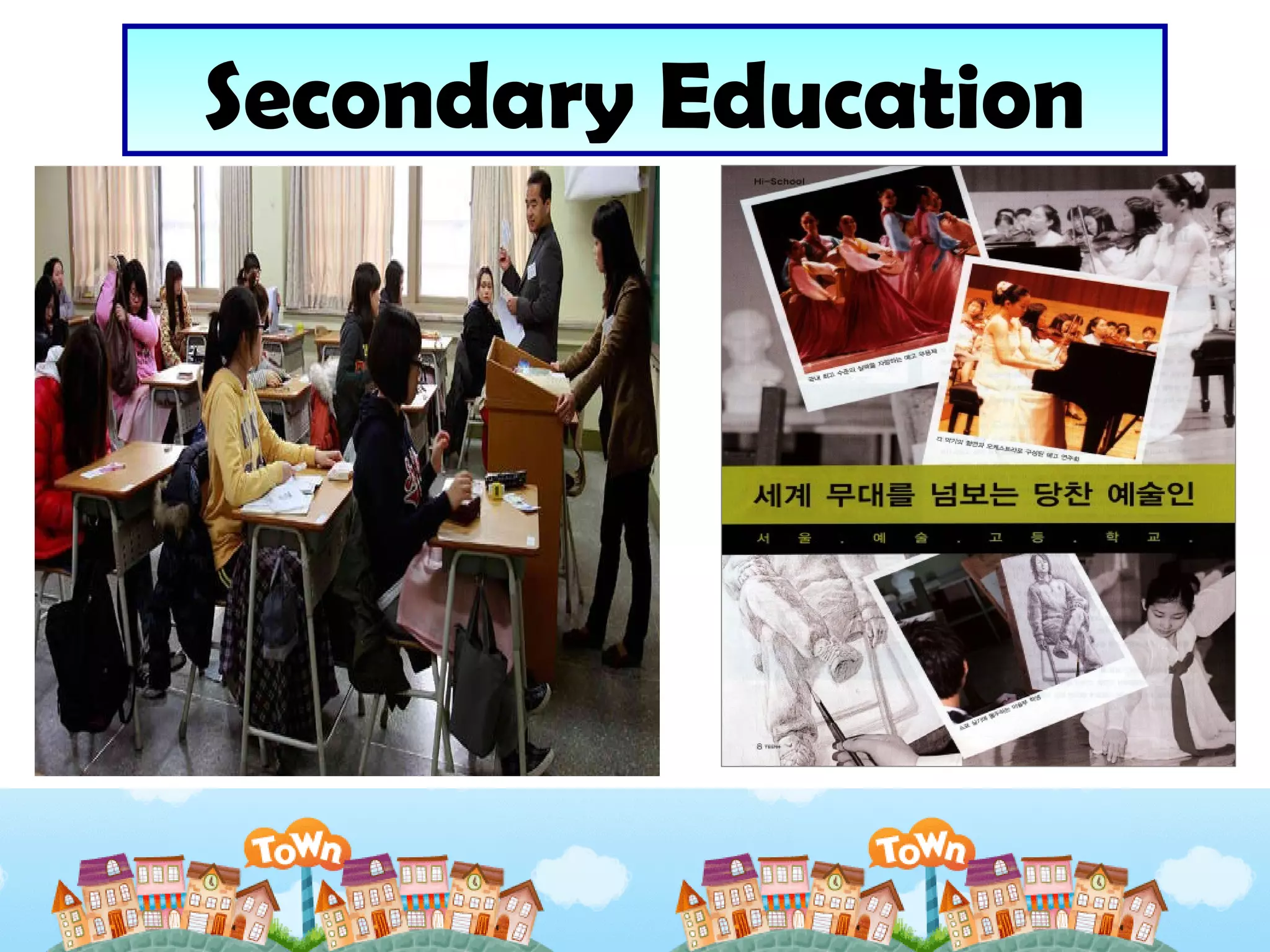 Education system SOUTH KOREA PPT