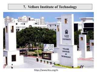 https://www.4icu.org/in
7. Vellore Institute of Technology
 