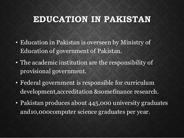 essay education system in pakistan
