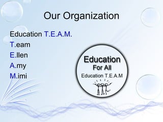 Our Organization ,[object Object],[object Object],[object Object],[object Object],[object Object]