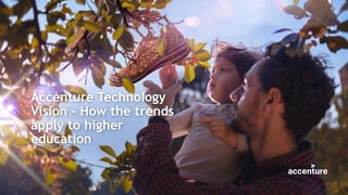 Accenture Technology
Vision - How the trends
apply to higher
education
 