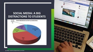 sg obaje, anatomy department, ae-funai
SOCIAL MEDIA: A BIG
DISTRACTIONS TO STUDENTS
16
 