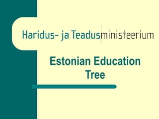 Estonian Education Tree 