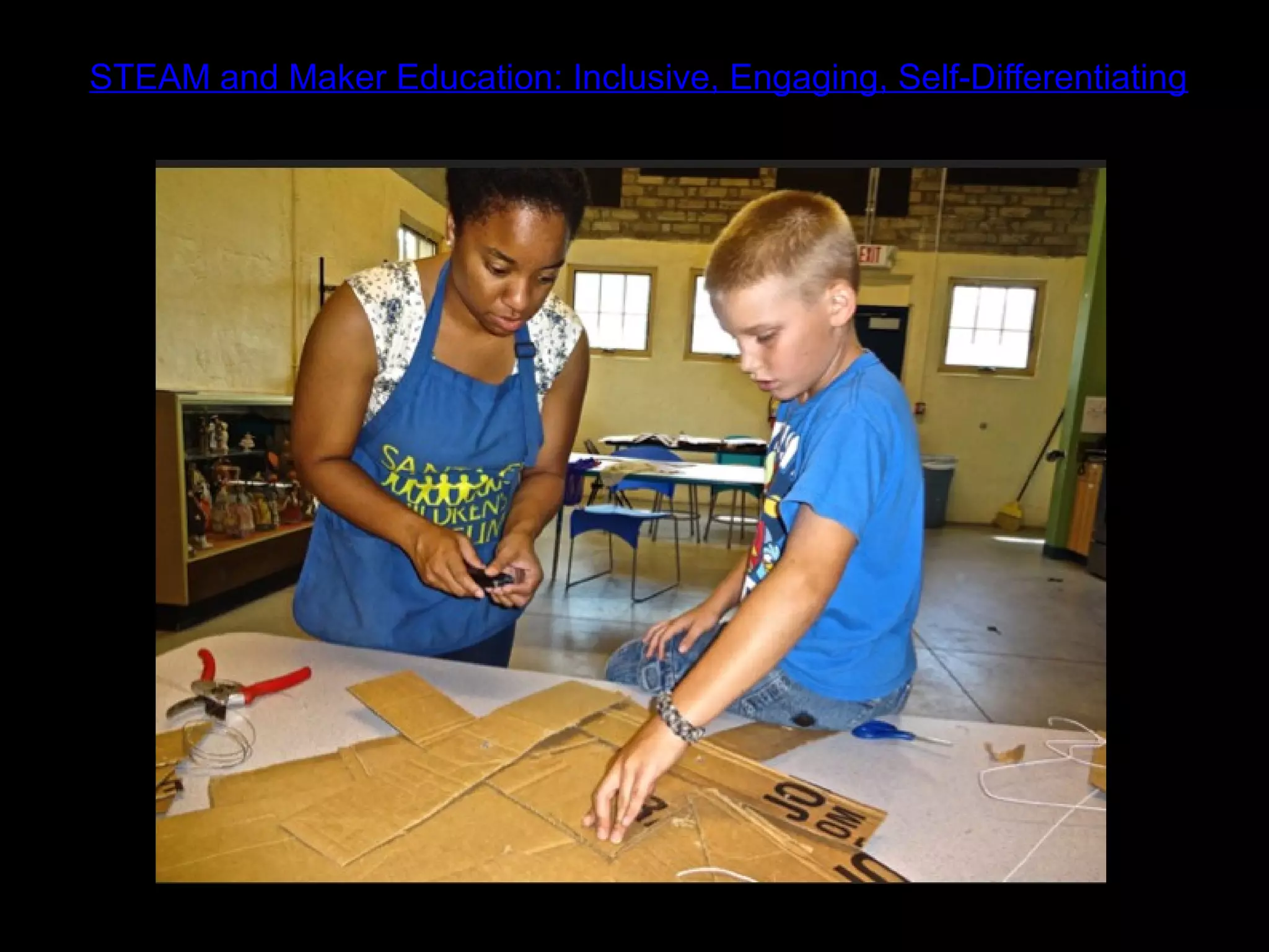 STEAM and Maker Education: Inclusive, Engaging, Self-Differentiating
 