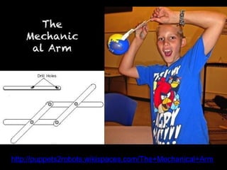http://puppets2robots.wikispaces.com/The+Mechanical+Arm
 