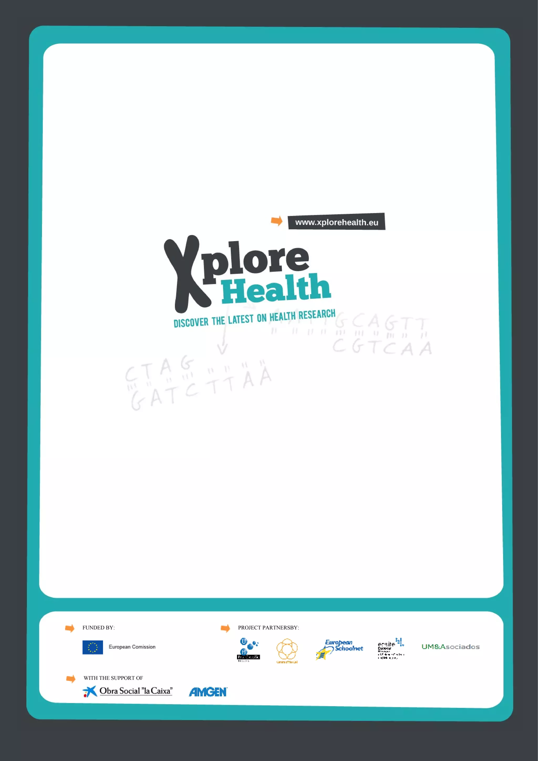 FUNDED BY:                                PROJECT PARTNERSBY:




WITH THE SUPPORT OF




                      The Biotechnology Revolution - 18 – Tools’ Information
 