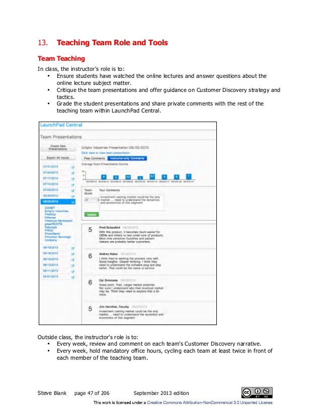 Lean LaunchPad Educators Handbook Sept 2013