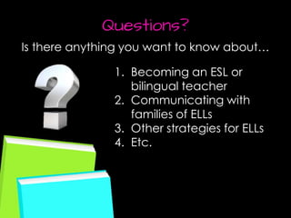 Top 5 Strategies for Teaching English Language Learners | PPTX