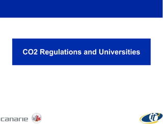 CO2 Regulations and Universities 