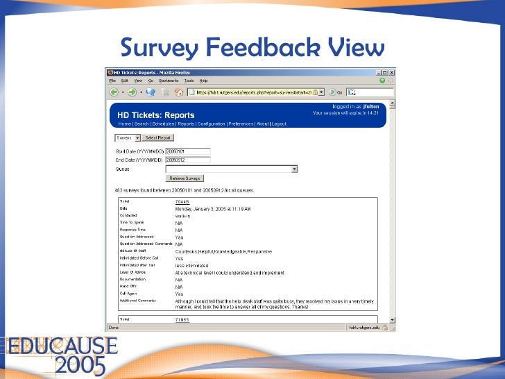 Educause Transformation Of Help Desk Services At Rutgers